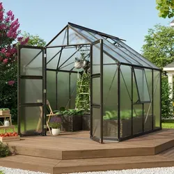 Vitavia Gewächshaus "Olymp 6700" mit Zubehör - Garten-Zubehör: Aktionsangebot mit über 100 Euro Zubehör, inklusive Hygrometer und Min-Max-Thermometer für optimale Pflanzenpflege.