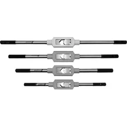 Windeisen-Set 4-teilig M2 - M22 - Werkzeug-Set mit hammerschlaglackierten Windeisen aus gesenkgeschmiedetem Stahl, ideal zum Spannen von Gewindebohrern und Vierkant-Schäften, sehr stabil und langlebig.