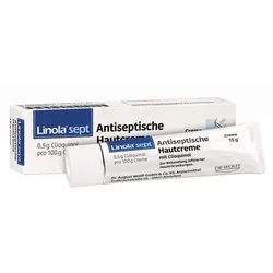 Linola sept Antiseptische Hautcreme mit Clioquinol Inhalt: 15 g