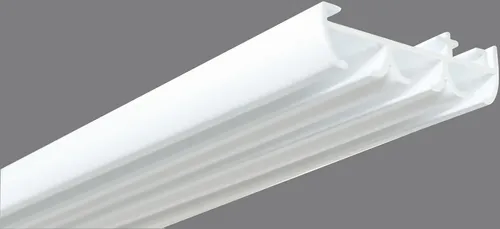 Gardinenschiene GOOD LIFE "Sileno" 280cm, weiß, 3-läufig - Elegante Vorhangschiene aus Aluminium für vielseitige Dekorationsmöglichkeiten. Ideal für Schiebevorhänge, mit einfachem Gleiten der Stoffe und variablen Wandabständen. Inkl. Zubehör für die Montage.