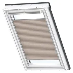 VELUX Wabenplissee uni beige manuell FHC Y47 1155S - Rollos für Dachfenster, flexible Verdunkelung mit optimaler Wärmedämmung dank Wabenstruktur, spart Heizkosten und steigert Wohnkomfort.