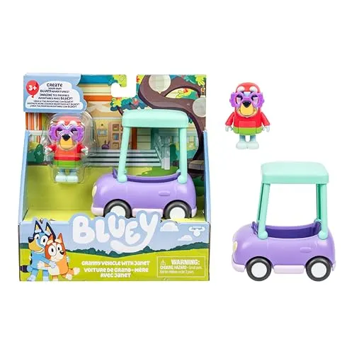 BlueY Auf geht die Fahrt Freunden in diesem tollen kleinen Fahrzeug: Fahre mit Janet im Oma-Auto, eine 6-7,6 cm große Janet-Figur mit beweglichen Gelenken passt in Dieses Fahrzeug