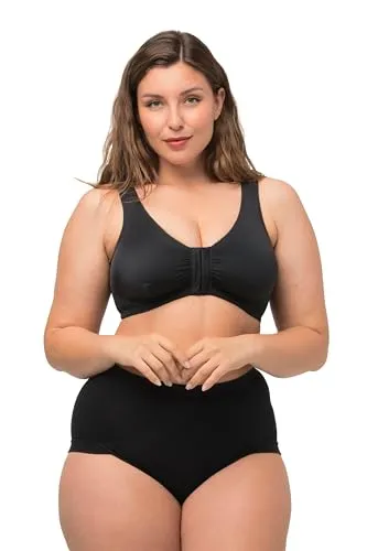 Ulla Popken Damen Pantys 3er-Pack, Schwarz, 46-48 EU - Funktionsunterwäsche für optimalen Tragekomfort, aus hochwertigem Material und OEKO-TEX zertifiziert für unbedenklichen Hautkontakt.