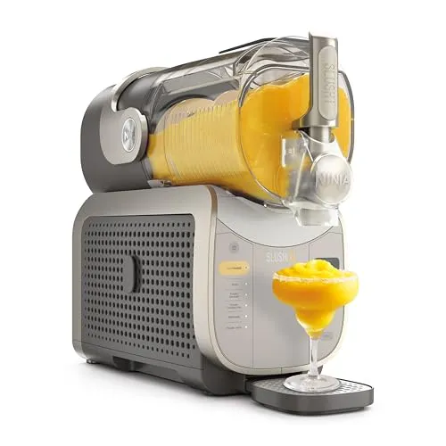 Ninja SLUSHi XL Slush-Eismaschine für gefrorene Getränke | FS601EUBR - Bereite mit der Ninja SLUSHi XL mühelos gefrorene Getränke zu. Mit RapidChill Pro-Technologie und 6 Programmen für optimale Ergebnisse. Ideal für jede Feier mit einem großen 3,7-Liter-Behälter.