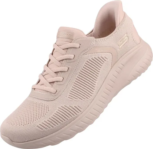 SKECHERS BOBS SQUAD CHAOS-CURRENT MUSE Slip-On Sneaker - Sportlicher Slip-On Sneaker von Skechers, ideal für den Alltag und maschinenwaschbar, mit atmungsaktivem Textil-Obermaterial und bequemer Memory Foam Dämpfung.
