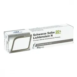 Schwarze Salbe 20% Lichtenstein N - Pflegeprodukt mit 20% Ammoniumbituminosulfonat, ideal zur Unterstützung bei Hautanwendungen. Praktisch für die gezielte Anwendung.