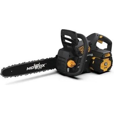Mowox MoWoxPRO ECS 4062 Li 62V Excel Series Hand Held Battery Chain Saw With Toolless Saw Chain Tension Sy (Akku Kettensäge) (ECS 4062 Li)