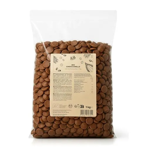 KoRo - Bio Choco Shells mit Datteln gesüßt 1 kg - Schokoladiger Geschmack - Ballaststoffquelle - Vegan - Knusprige Frühstückscerealien