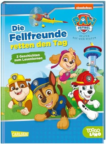 PAW Patrol Erstlesebuch: Die Fellfreunde retten den Tag: Für Kinder ab 5 Jahren für die 1. Klasse – mit Bildern und Comic-Elementen von Marshall, Rubble, Skye & Co.
