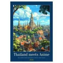 Thailand meets Anime (Wall Calendar 2026 DIN A3 portrait) CALVENDO 12 Month Wall Calendar von Calvendo/ Kerstin Waurick / Calvendo / Kalender
