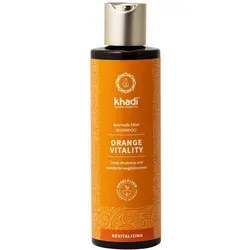 khadi ORANGE VITALITY Ayurvedisches Shampoo - Vitalität & Volumen für definierte Locken - Erlebe frisches Haargefühl mit dem khadi Vitality Shampoo. Es reguliert die Talgproduktion, verleiht Volumen und sorgt für intensive Feuchtigkeit – ideal für lockiges, leicht fettendes Haar.