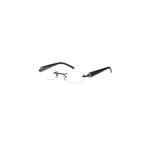 Fossil Brillengestell Port Augusta Black OF1145001 - Stylisches randloses Brillengestell aus Metall und Leder in Schwarz, ideal für einen klassischen und modischen Look.