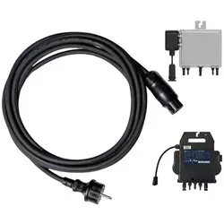 15M Schuko-Anschlusskabel BKW-AC-BC01-15m für Wechselrichter - Photovoltaik-Zubehör, hochwertiges 15m Schuko-Anschlusskabel für zuverlässige Stromversorgung mit Überhitzungs- und Kurzschlussschutz.