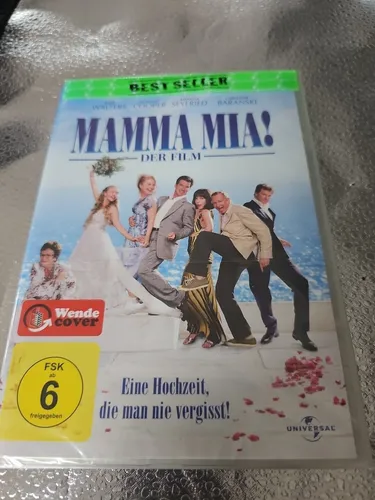 MAMMA MIA! DER FILM - DVD NEU OVP - Musical-Film von 2008, FSK 12, mit deutscher und mehrsprachiger Tonspur. Ideal für Filmabende und Fans von Abba.