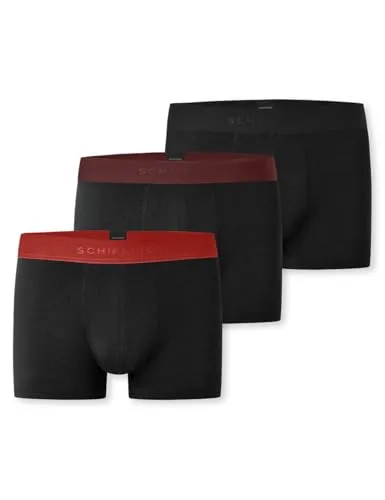 Schiesser Unterwäsche Boxershorts 95/5 - 3er Pack Herren in Schwarz - Laufunterwäsche aus 95% Bio-Baumwolle für ultimativen Tragekomfort und perfekte Passform, ideal für den täglichen Gebrauch.
