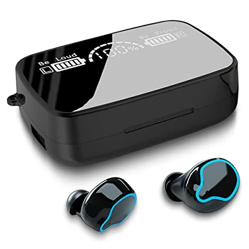 Bluetooth 5.3 In-Ear Kopfhörer M9 – Premium Sound & IPX7 Wasserdicht - Kopfhörer mit 4-Mikrofon Noise Cancelling und CVC 8.0 für klare Anrufe. Ergonomisches Design und schweißresistent, ideal für Sport und Alltag.