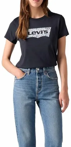 Levi's® T-Shirt ananda floral bw fil - Rundhalsshirt aus 100% Baumwolle, elastisch und pflegeleicht, ideal für einen lässigen Look mit floralem Druck.