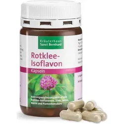 Rotklee-Isoflavon-Kapseln mit Zink, Selen, Biotin und Pantothensäure - Selenpräparate zur Unterstützung der Hormonumstellung in den Wechseljahren. Mit 40 mg reinen Isoflavonen pro Kapsel, ideal für Haut- und Haarstoffwechsel. 90 Kapseln für 3 Monate.