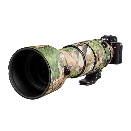 easyCover - Lens Oak - Objektivschutz für Nikon Z 400mm f/4.5 VR S - Objektivtasche mit perfekter Passform und zweischichtigem Schutzsystem aus Neopren und Nylon, ideal für Fotografen, die ihr Objektiv vor Stößen und Witterung schützen möchten.