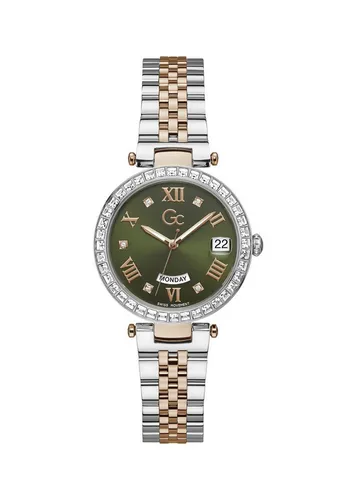 Guess Collection Quarzuhr Gc Flair Crystal, (1-tlg., Not a set – not applicable to this product), Quarz-Tages- und Datumsuhr