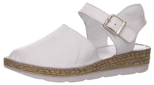 Andrea Conti Spangenpumps Weiß Gr. 36 - Elegante Andrea Conti Spangenpumps in Weiß für Damen, gefertigt aus hochwertigem Glattleder. Der Wedge-Absatz sorgt für Stabilität und Stil, während das Lederfußbett hohen Tragekomfort bietet. Ideal für jeden Anlass.