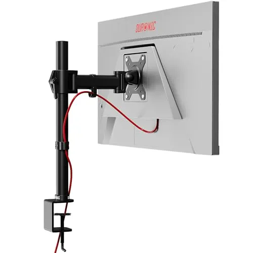 Duronic DM251X2 Monitor-Halterung - Arme für Computermonitore, höhenverstellbar und ergonomisch für optimalen Komfort, geeignet für 13-27 Zoll Bildschirme bis 8kg.