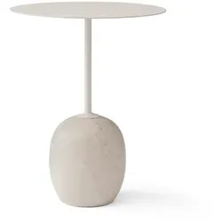 &Tradition - Lato Beistelltisch rund Ø 40 cm, H 50 cm, ivory white / crema diva Marmor