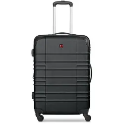 Wenger Hartschalen-Trolley Amplar Evo, 4 Rollen, ABS - Koffer mit Dehnfalte für zusätzliches Packvolumen, robust aus ABS, ideal für stressfreies Reisen und optimale Organisation.