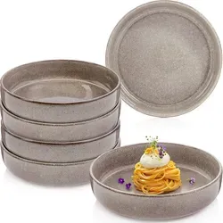 SÄNGER Pastaschalen Set Kairo Clay - 6 teilig aus Steingut - Erleben Sie das Kairo Clay Pastaschalen Set – 6 stilvolle Schalen aus robustem Steingut, ideal für Pasta und Salate. Mikrowellen- und spülmaschinenfest für höchsten Komfort und eine lebendige Tischgestaltung.