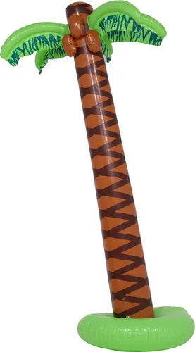 Fiestas Guirca Kostüm, Aufblasbare Palme 180cm Hawai Palmenparty Deko Sommer Feier Accessoire