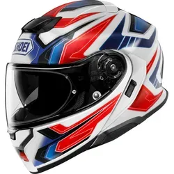 Shoei Neotec 3 Anthem TC-10 weiß, XXL - Motorradhelm mit herausragendem Komfort und innovativer Technik, ideal für Tourenfahrer. Integrierte Sonnenblende und vorbereitet für Sena SRL3 Kommunikationssystem.