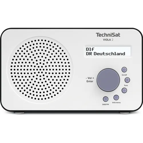 TechniSat VIOLA 2 - Tragbares DAB Radio mit DAB+ und UKW, ideal für Zuhause und unterwegs, kinderleichte Bedienung und Kopfhörerausgang