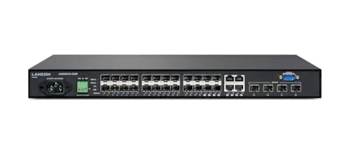 LANCOM GS-2328F - 28-Port verwalteter Switch, vielseitig für Desktop und Rackmontage, ideal für hohe Netzwerkgeschwindigkeiten und Flexibilität