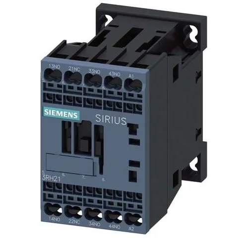 Siemens 3RH2131-2AF00 Contactor Relay - Universalrelais mit 3 NO + 1 NC, 110 VAC, ideal für zuverlässige Steuerungsanwendungen in industriellen Umgebungen.