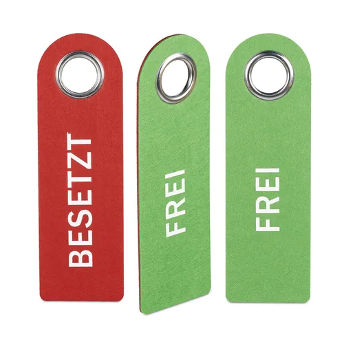 Türschild besetzt frei Wendeschild 3er Set Türanhänger Besetzt Frei WC Türschild