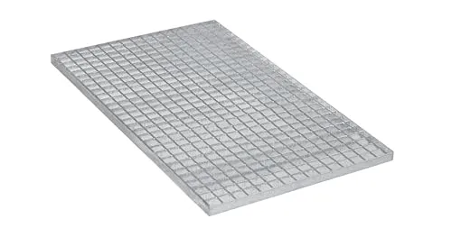 Gitterrost L-600 B-1000 mm - Verzinkter Lichtgitterrost für Treppen und Podeste - Robuster Gitterrost, feuerverzinkt für hohe Rostbeständigkeit. Ideal für Treppenstufen und Kanalabdeckungen, belastbar bis 800 kg.