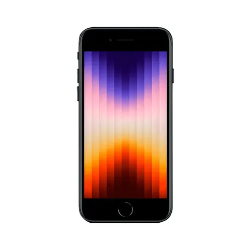 Apple iPhone SE (2022) 64GB Midnight Schwarz - A15 Bionic Chip, 5G-fähig, kabelloses Laden und IP67 Schutz für maximale Freiheit