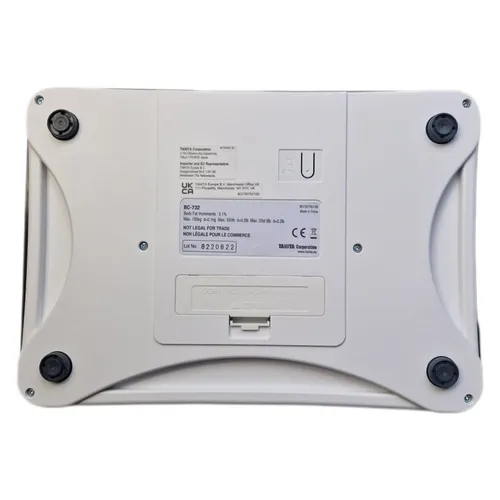 TANITA BC-732 Family Körperanalysewaage Kompaktes Glasdesign Hellblau Paisley