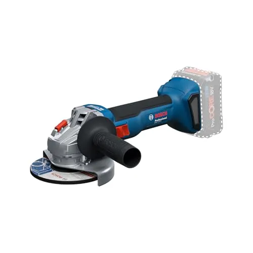 Bosch Cordless Angle Grinder GWS 18V-8 - Schleifmaschine mit 800-W-Kabelgerät-Leistung, ideal für Trenn- und Schleifaufgaben. Ergonomisches Design für optimale Kontrolle und längere Laufzeit.