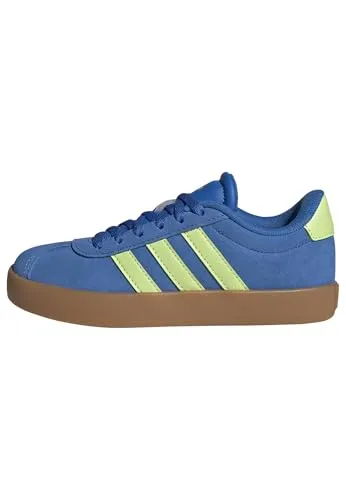 adidas Unisex Kinder VL Court 3.0 Schuhe Kids, Bright Royal/Pulse Lime/GUM10, 31 1/2 EU - Stylische Kinder Sneakers mit regulärer Passform, Schnürverschluss und dämpfender Zwischensohle für optimalen Komfort im Alltag. Perfekt für aktive Kinder!