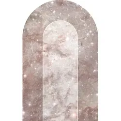 Komar Fototapete Digitaldruck Vlies - Mauve Diamond 127 x 200 cm - Hochwertige Vliestapete für Wohnzimmer und Schlafzimmer, selbstklebend und rückstandslos abziehbar, ideal für eine schnelle und einfache Wandgestaltung.