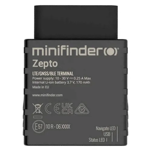 MiniFinder Zepto GPS Tracker Fahrzeugtracker, Live Tracking Schwarz 1 St. (MF-GSEMFZ)