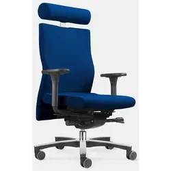 Löffler Lezgo LG 7350 - Ergonomischer Bürodrehstuhl mit Nackenstütze - Bürostuhl mit integrierter ERGO Top Technik für optimalen Sitzkomfort und individuelle Anpassung. Ideal für langes Sitzen im Büro.