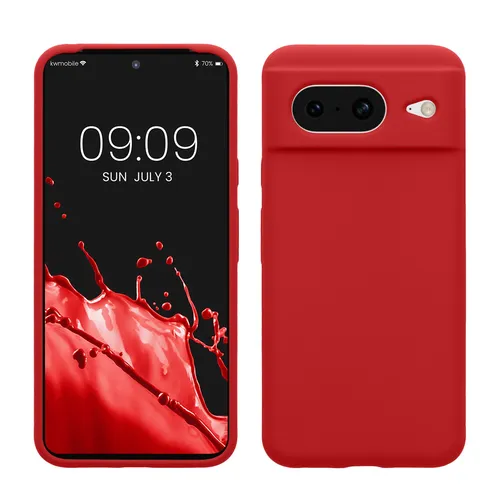 kwmobile Handyhülle Hülle für Google Pixel 8, Hülle Silikon gummiert - Handyhülle - Handy Case Cover