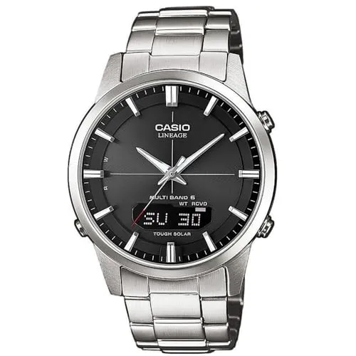 Casio Herren Armbanduhr LCW-M170D-1AER - Armbanduhr aus massivem Edelstahl mit Solarbetrieb, Funkuhr und Weltzeitfunktion – ideal für moderne Herren.