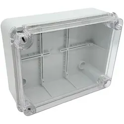 ARLI Abzweigdose IP67 Sichttür 250 x 200 x 90 mm Aufputz Feuchtraumdose transparent Deckel