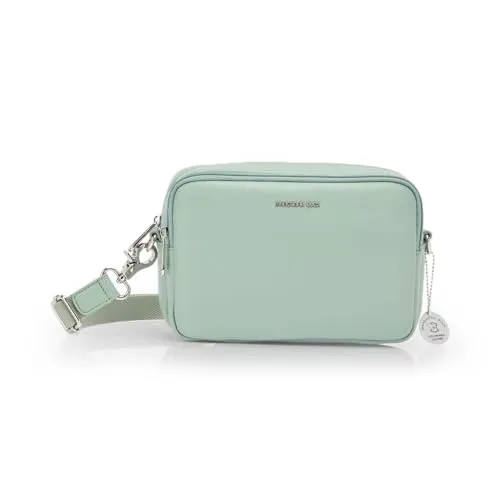 Mandarina Duck Umhängetasche Crossbody Camera Bag - Elegante Umhängetasche aus echtem Kalbsleder mit verstellbarem Schulterriemen und viel Stauraum für Ihre Essentials. Ideal für trendbewusste Fashionistas!