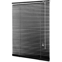 ventanara Jalousie Alujalousie ohne Bohren Jalousie Klemmfix Jalousette inkl. Klemmträger schwarz 110 cm x 130 cm