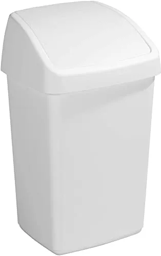 Sunware Delta Bin mit Schwingdeckel 25 Litros - Abfallbehälter fürs Bad mit hygienischem Swing-Deckel, der automatisch schließt. Ideal für ein stilvolles und funktionales Badezimmer-Design. Fassungsvermögen: 25 Liter.
