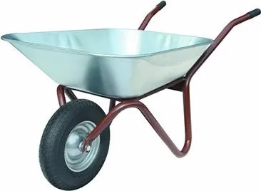 Muldenkarre "Standard", 85 l mit Nylonlagerrad - Robuste Muldenkarre mit 85 Liter Volumen, ideal für Garten- und Baustellenarbeiten. Die verzinkte Mulde und das luftbereifte Rad sorgen für hohe Stabilität und einfache Handhabung.